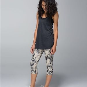 Lululemon Wunder Under Crop Great Granite Black